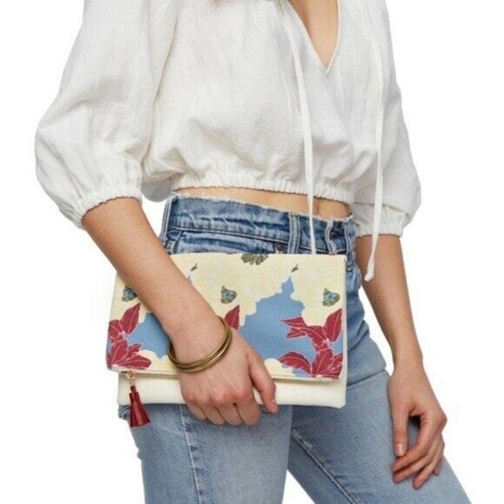 Anthropologie Rachel Pally Bloom Reversible Clutch - NWOT